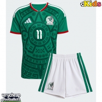Mexico Santiago Gimenez #11 Replica Home Minikit World Cup 2026 Short Sleeve (+ pants)
